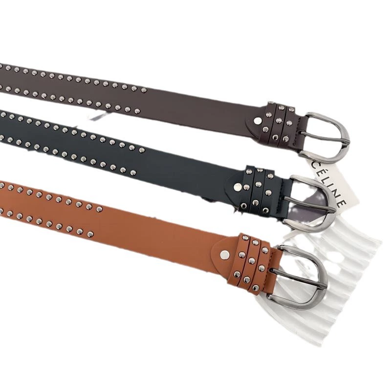 Retro belt, universal jeans, punk style