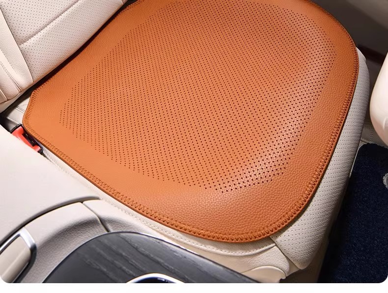 Car Seat Cushion Summer Universal Seat Cushion Car Ventilated Leatherette