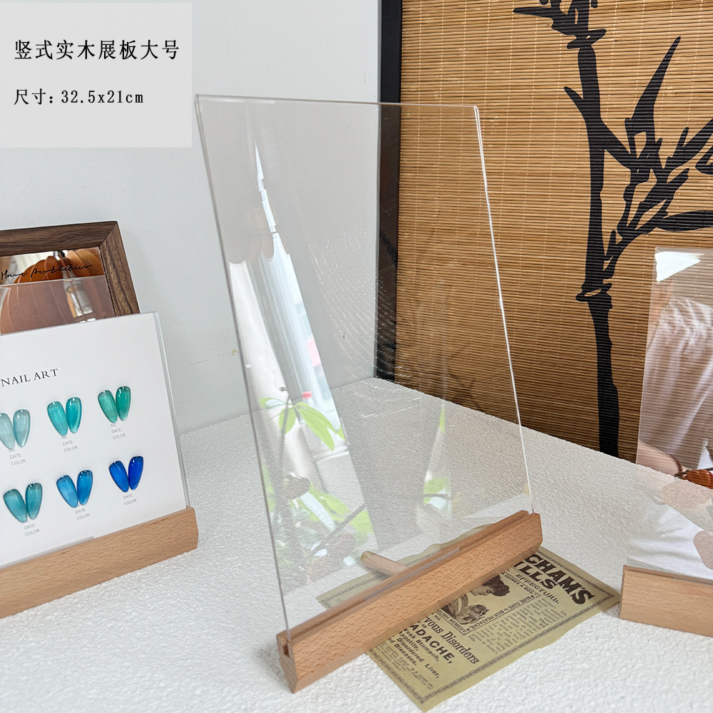 Nuevo tablero de manicure acrílico de doble cara pintura de manicure pegamento de estilo de trabajo de tarjeta de color impresión de color