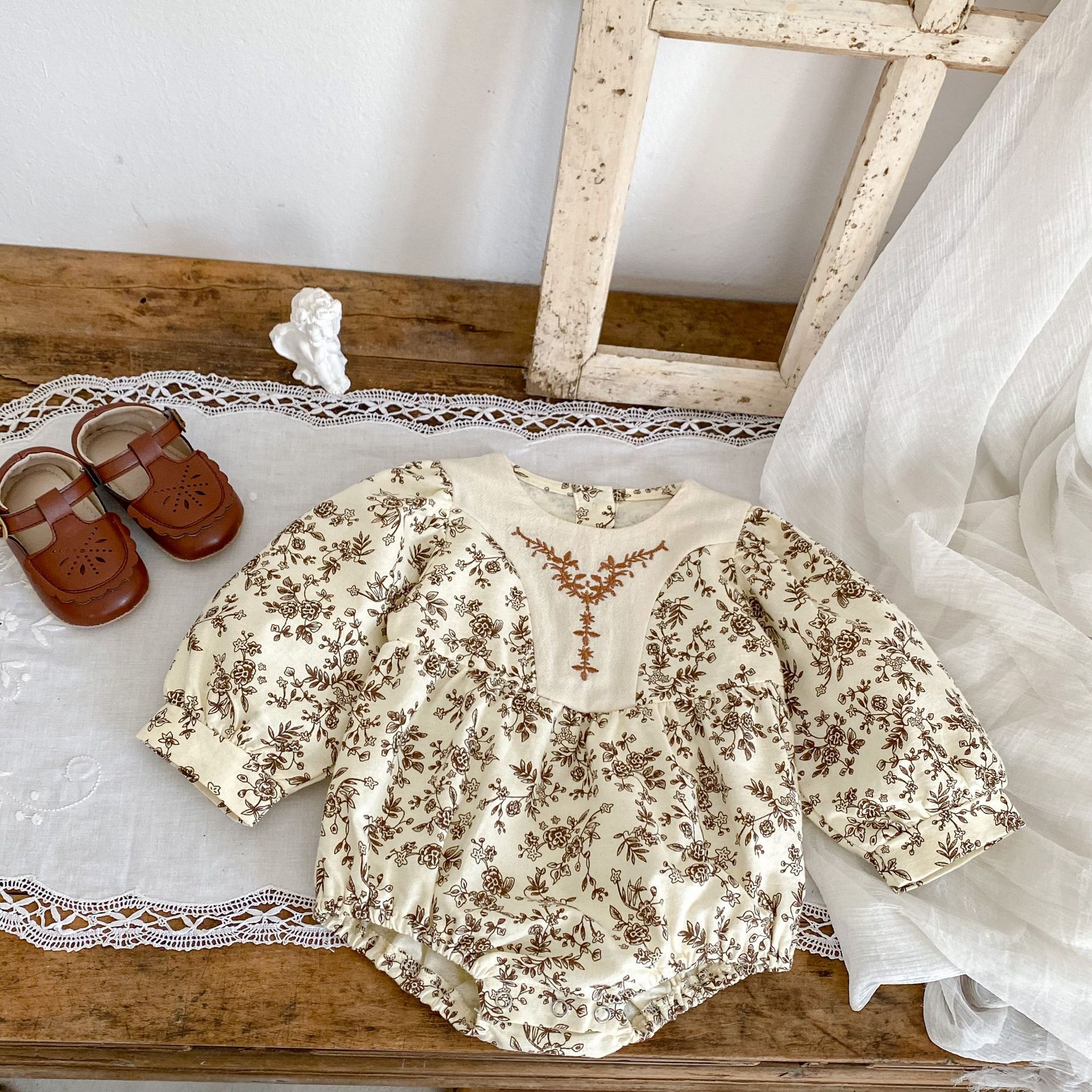 Clothing for infants young children aged 0-2 years old, long sleeved hoodie, 2024 spring and autumn printed patchwork_voghion.com