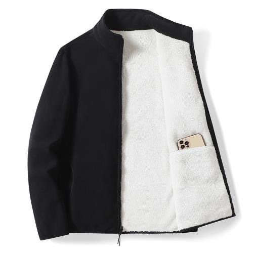 Women's Clothing Polar Fleece Jacket Women Spring and Autumn Collar Fleece Jacket Plus Velvet Thickened Casual Top Cardigan All match Sweater_voghion.com