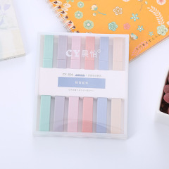 莫蘭迪色熒光筆軟頭記號筆學生護眼色劃重點標記筆斜頭熒光筆批發