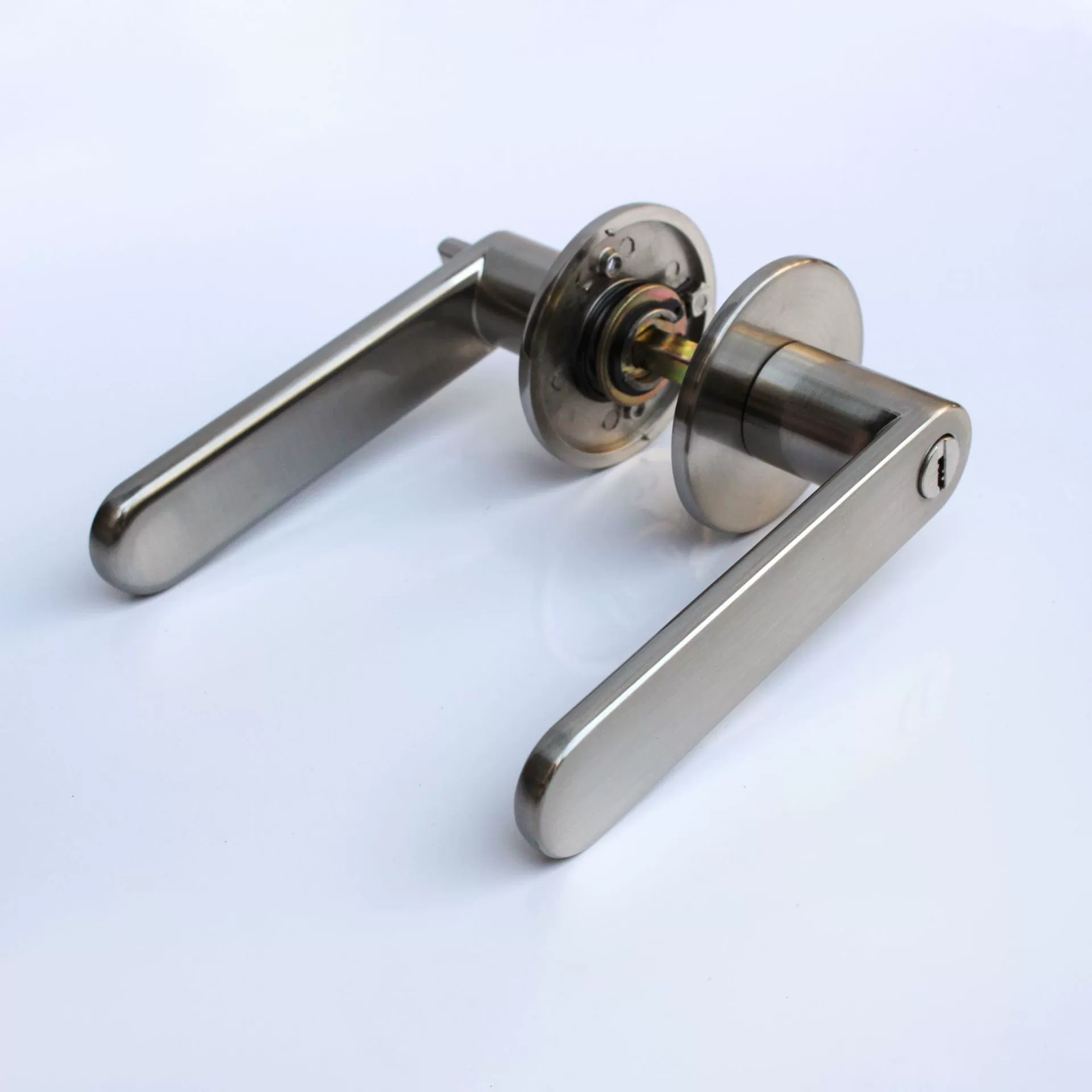 Фабрика прямые поставки матовый цинковый сплав ручка замок Ванная комната спальня комната ванная комната Американский отель деревянный дверной замок