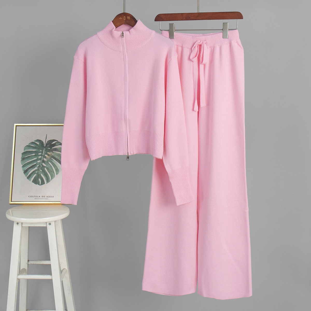 Suéter de punto elegante para mujer con doble cremallera slim_voghion.com