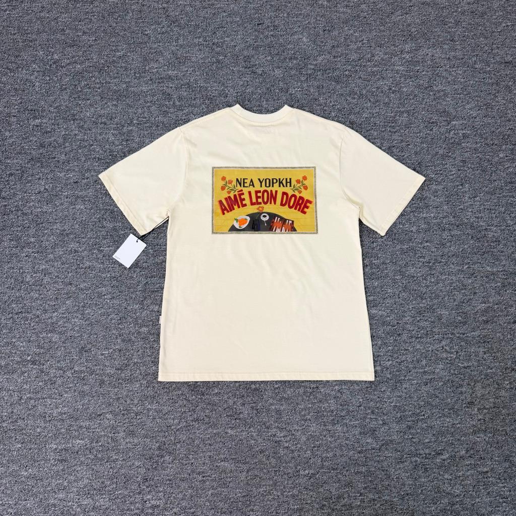 Aime Leon Dore American-style letter print short-sleeve T-shirt for men and women, loose casual ALD trendy top