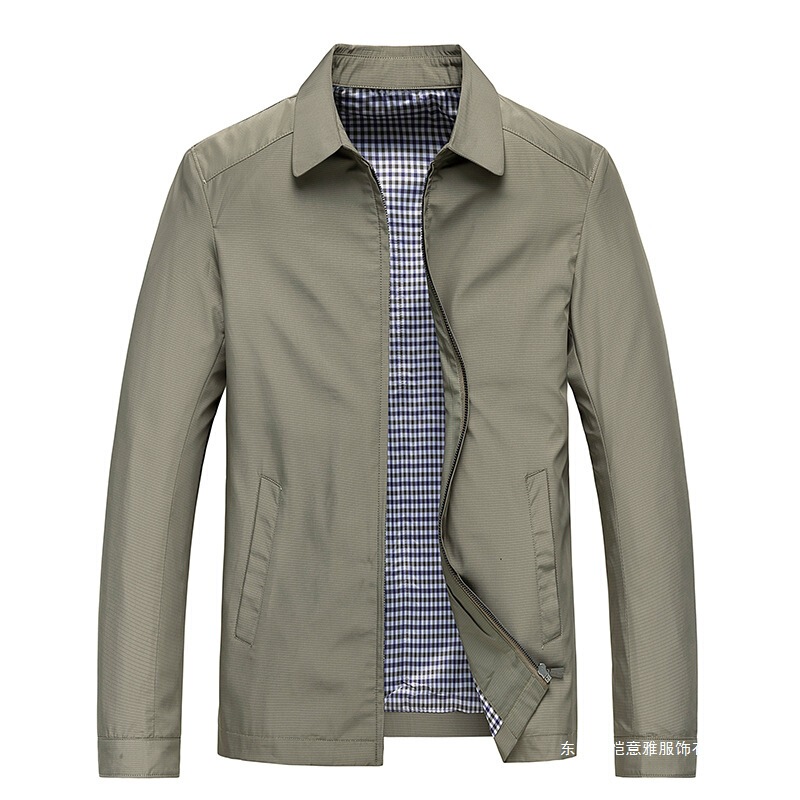 Cross-Border Dad Jacket Spring and Autumn Wedding Banquet New Business Thin Top Middle-Aged and Elderly Men's Jacket Jacket