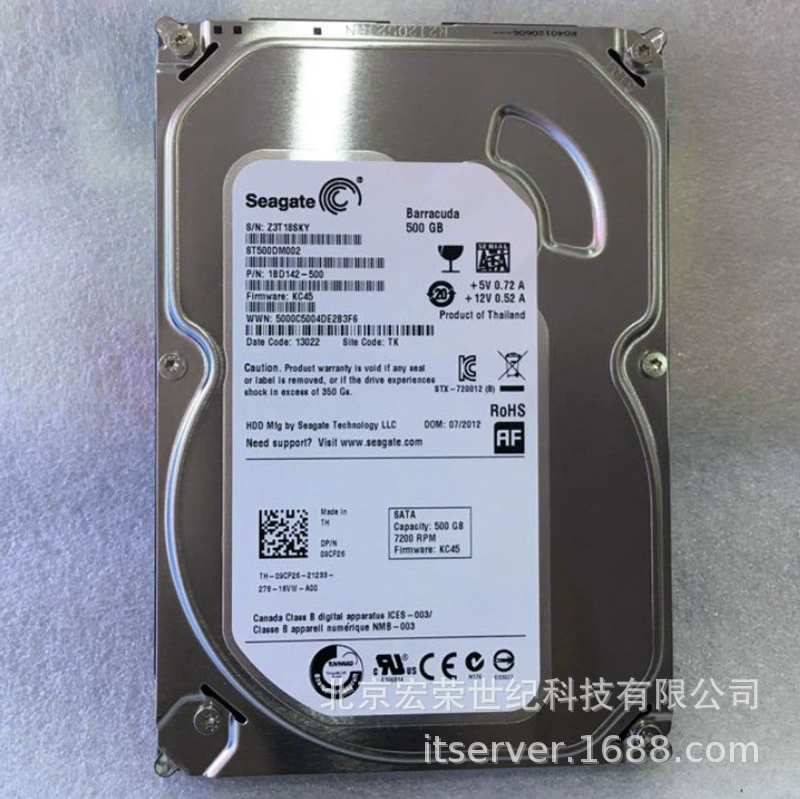 Применимо к настольному жесткому диску Seagate 500ГБ 3,5-дюймовый последовательный порт 7200 об/мин один диск ST500DM002
