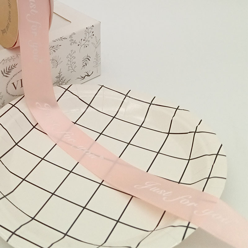 Inglés poliéster cinta flores regalo cinta DIY regalo decorativo cinta de embalaje ramo cinta al por mayor