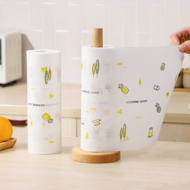Toallas de lavaplatos desechables para la cocina de papel especial de papel de limpieza doméstica de doble uso seco húmedo