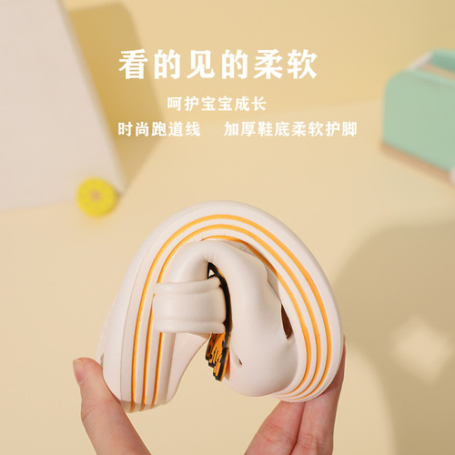 Children's Croc Shoes Summer Baby Girl Indoor Cute Cartoon Slippers Boys Home Non-Slip Bathing Soft Bottom Sandals