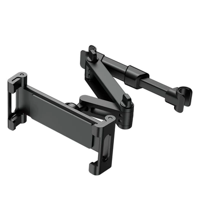 Car phone holder holder for rear seat - black-foldable-backrest