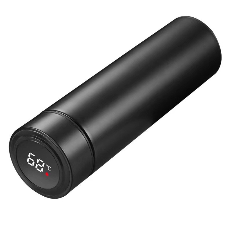 Pantalla de temperatura taza de vacío 304 de acero inoxidable taza de vacío taza recta de medición de temperatura inteligente taza de agua de negocios taza de regalo taza de beber estudiante