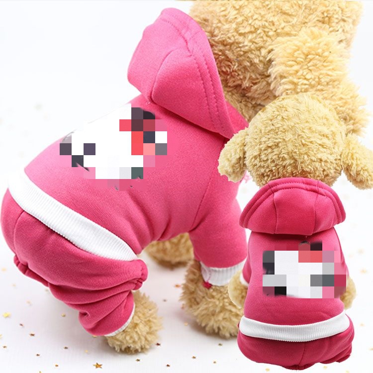 Gran venta de sudaderas con capucha para perros y gatos, ropa deportiva de dibujos animados para cachorros, bulldog francés, ropa de invierno para mascotas.