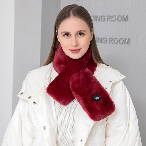 New graphene heating scarf, heated cold-resistant and anti-freeze scarf, warm electric heating shawl, usb electric heating scarf
