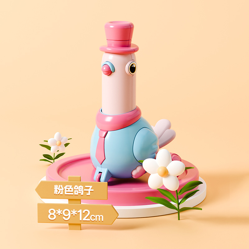 Temporada escolar juguetes de dibujos animados para niños compresión paloma inercia deslizamiento oscilante zoología trepa bebé carro pequeño