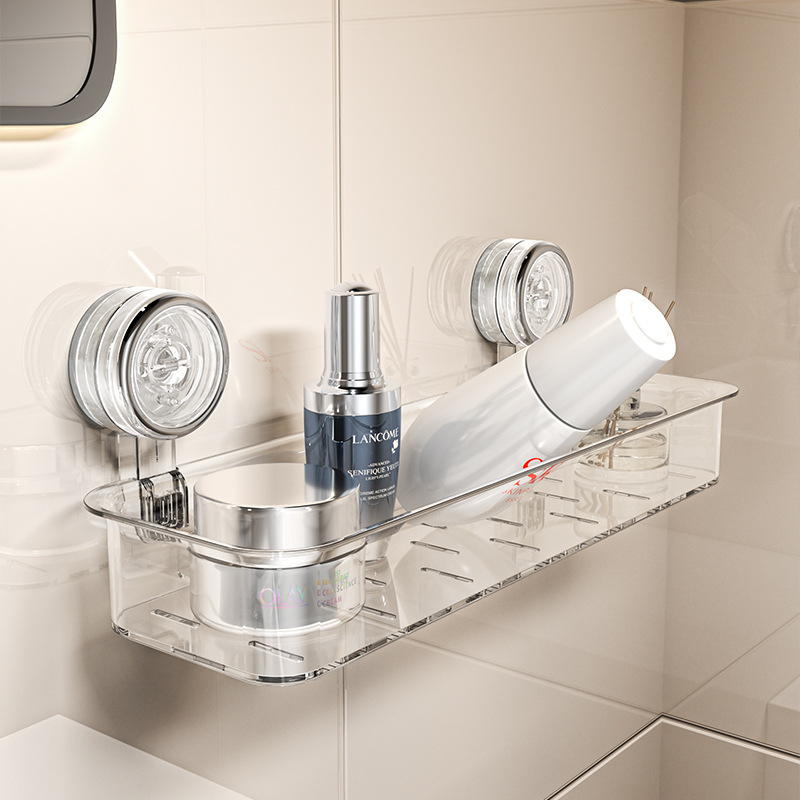 Baño ventosa rack inodoro lavabo inodoro sin perforación tipo de pared rack de almacenamiento de pared percha de cocina image 2