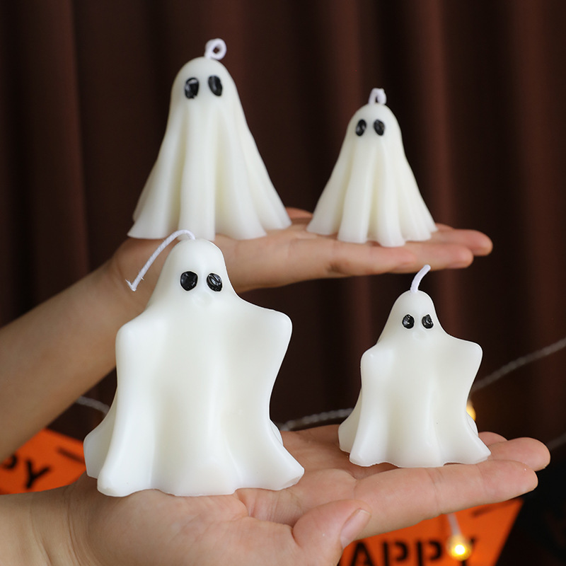 クロスボーダーハロウィンゴーストキャンドル雰囲気ホームスタイリングワックスセットゴーストハイエンドギフトアロマテラピー卸売|undefined
