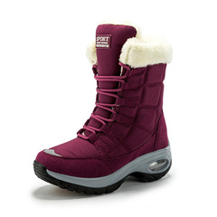 Cross-border large size cotton shoes winter outdoor thickened warm cotton shoes high-top snow boots cold winter outdoor velvet cotton boots