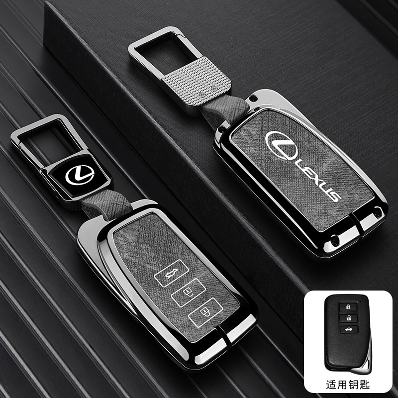 모델 B 3버튼 - 데님 패턴 [건쉘 그레이 가죽] + 사각 버클