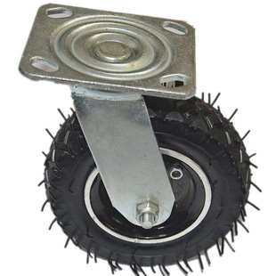 Factory direct sale 6 inch aluminum core inflatable universal wheel trailer trolley directional wheel heavy industrial wheel mining wheel