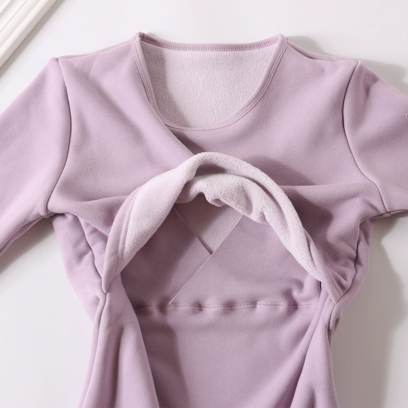 Послеродовые кормящие топы для беременных женщин термобелье бархатное утолщение кормления