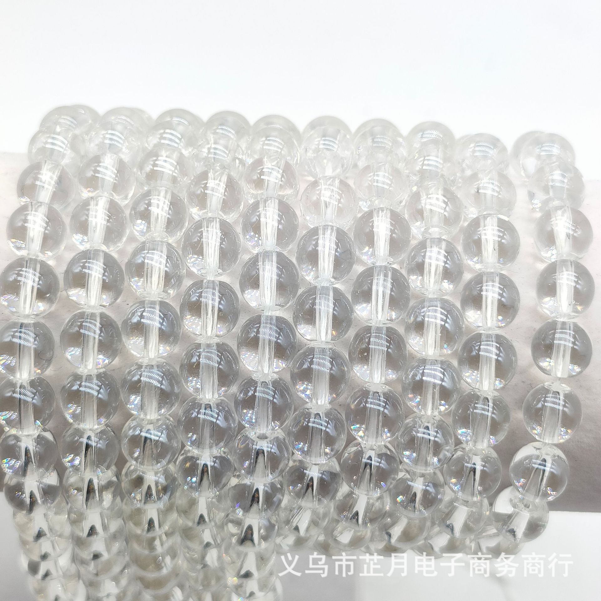 芷月飾品 新款閃光珠散珠 串珠 手鍊串珠拋光圓珠diy飾品配件材料