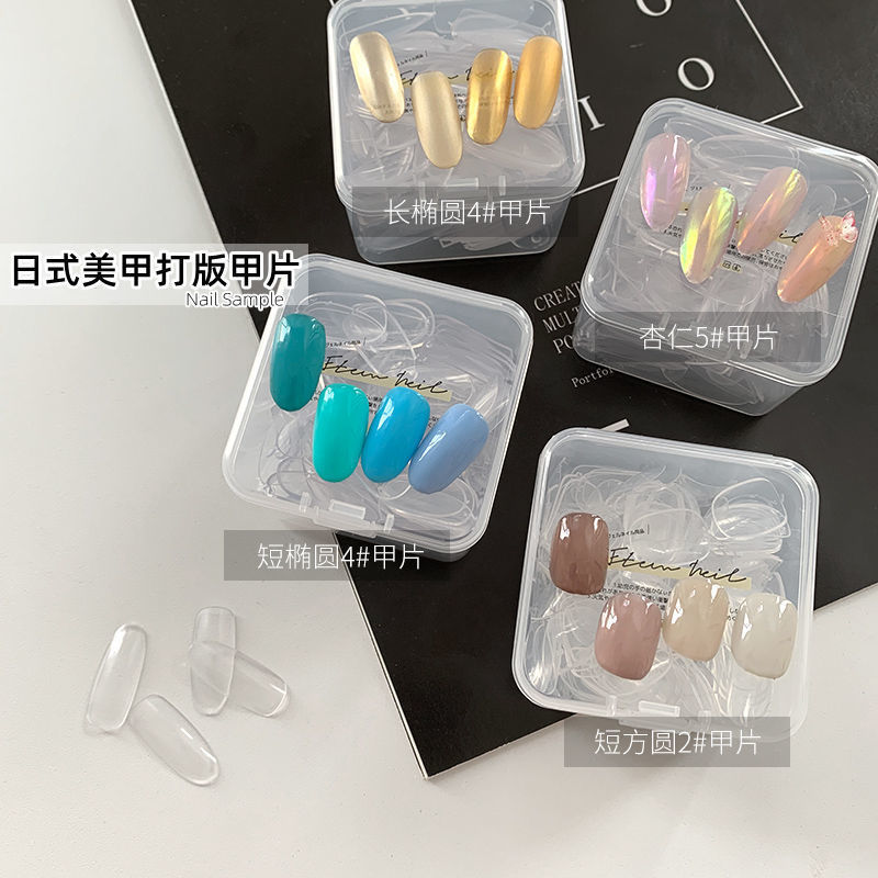 Short square long oval nail art shop model plate display board single number practice