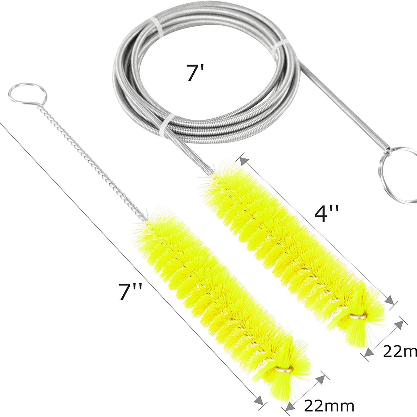 Fabricante en stock transfronterizo CPAP cepillo de limpieza-adecuado para la mayoría de CPAP manguera primavera cepillo de limpieza de tuberías