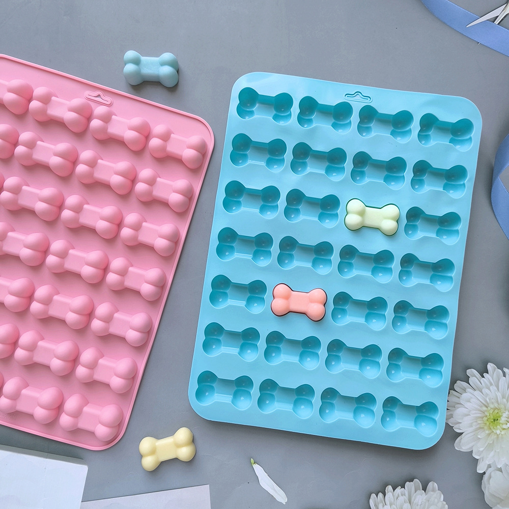 28 huesos de chocolate molde de silicona dulces pudín dulces molde de galletas molde de pastel molde de horneado 656