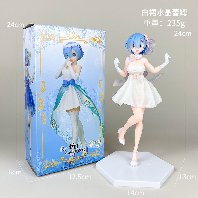 初音未来手办动漫水冰月美少女蕾姆花嫁穹妹二次元公仔模型摆件批|undefined