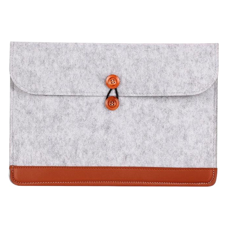 Factory wholesale wool felt Apple computer bag tablet notebook protective case ipad liner bag custom logo