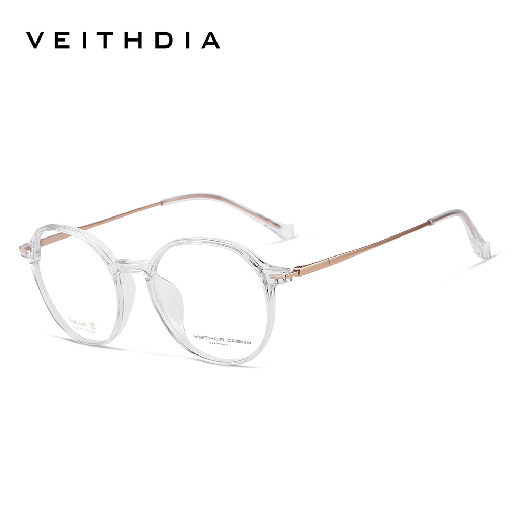 Pie de titanio puro marco de espejo de miopía óptica retro marco de ojo para hombres y mujeres puede estar equipado con grado spot al por mayor 7168