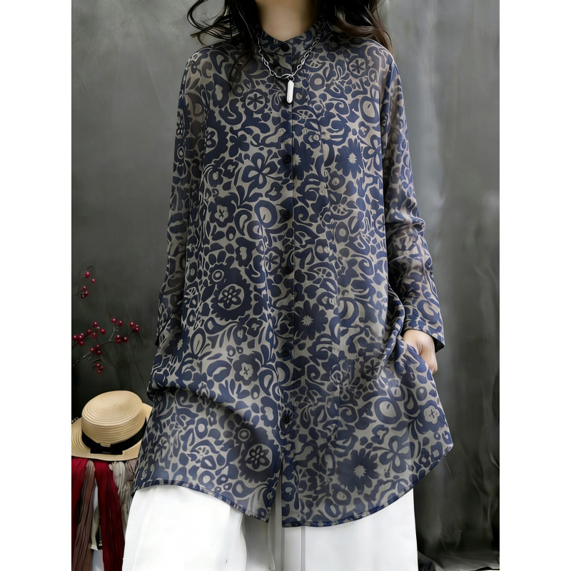 Sun-Protective Autumn Jacket, Plus-Size Mid-Length Shirt, T-Shirt Dress for Chubby Women