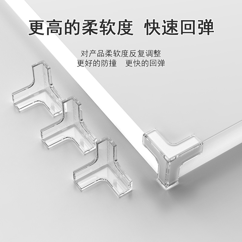 Table Corner Anti-Collision Baby Scratch Protection Coffee Table Corner Triangle Kids Safety Protection Soft Sticker Baby Anti-Collision Corner Protector