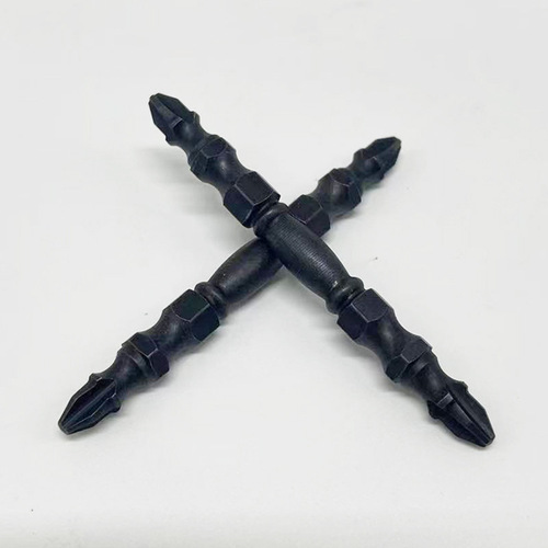High-strength, strong magnetic double-head Phillips screwdriver bit, premium electrician's special bit set, complete industrial S2 electric screwdriver bits