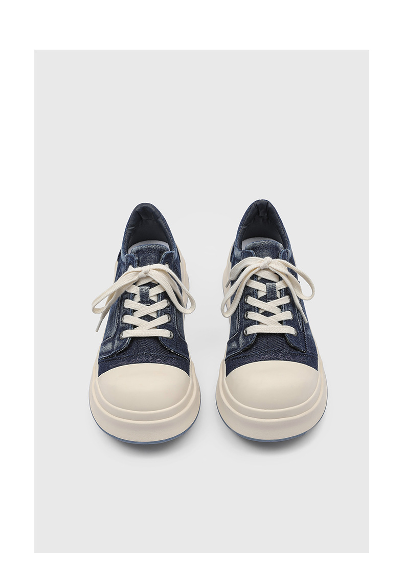 Women's Mickey Mouse Platform Canvas Trainers Height Increasing_voghion.com
