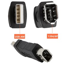 FireWire 400  1394 转接头  USB2.0 AM转1394 6P母转接头