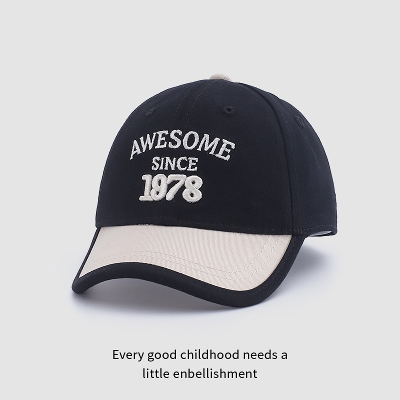 Sombreras de béisbol para niños Sombreras de lengua de pato Primavera y Otoño Sombreras delgadas para niñas Sombreras solares para bebés Sombreras solares para bebés marea de verano