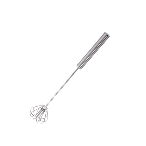 Stainless steel semi-automatic egg beater press rotating egg beater household cream egg mixer baking gadget