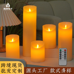 遥控电子蜡烛灯 仿真假蜡烛万圣节七夕情人节氛围灯led蜡烛灯跨境