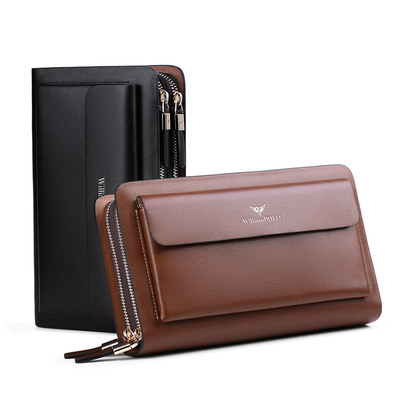 Letters Paul wallet have more cash than can be accounted for Zipper bag Card package ultra-large capacity Grab bag Zhuo Fan Armani clutch bag