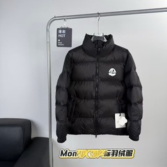 蒙口羽绒服徽标贴布拉链立领大标FW23 Citala Short Down Jacket