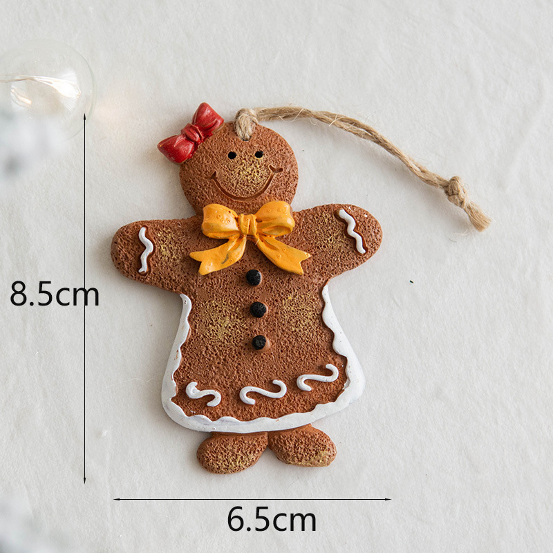 Christmas Christmas Gingerbread Resin Party Hanging Ornaments 1 Piece display picture 2