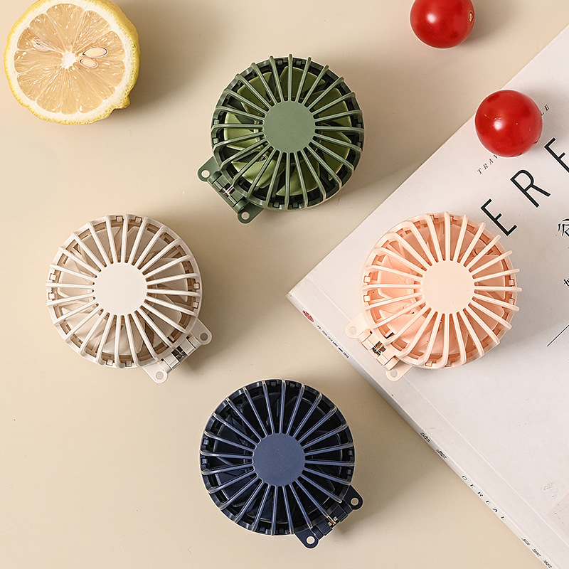 New Mini Hanger Fan USB Rechargeable Handheld Office Small Fan Portable Silent Student Electric Fan Wholesale