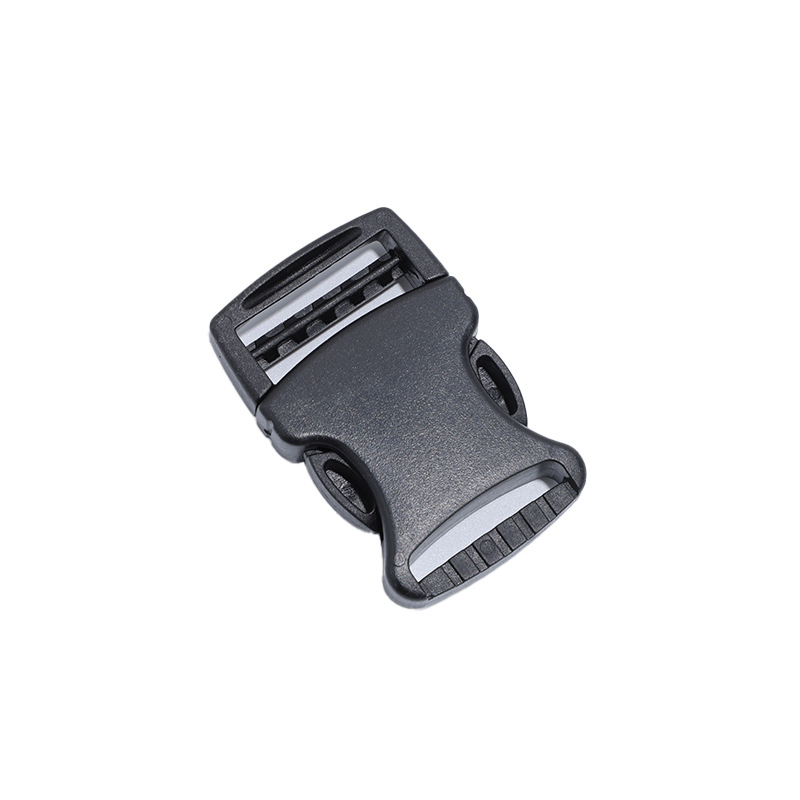 Fabricante de material de plástico de 2,5 cm con llave de bloqueo de botón de plástico anti-perdida de cuerda de tracción botón hembra