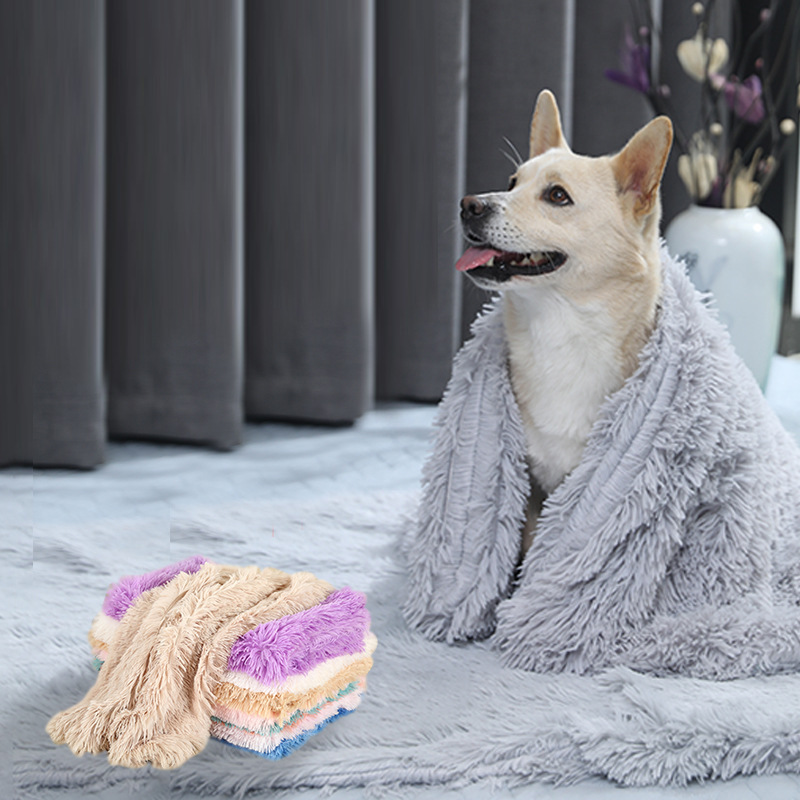Pet Blanket Summer Air Conditioning Warmth Cats Dogs Pet Cover Blanket Dog Bed Mat Plush Pet Blanket Dog Blanket