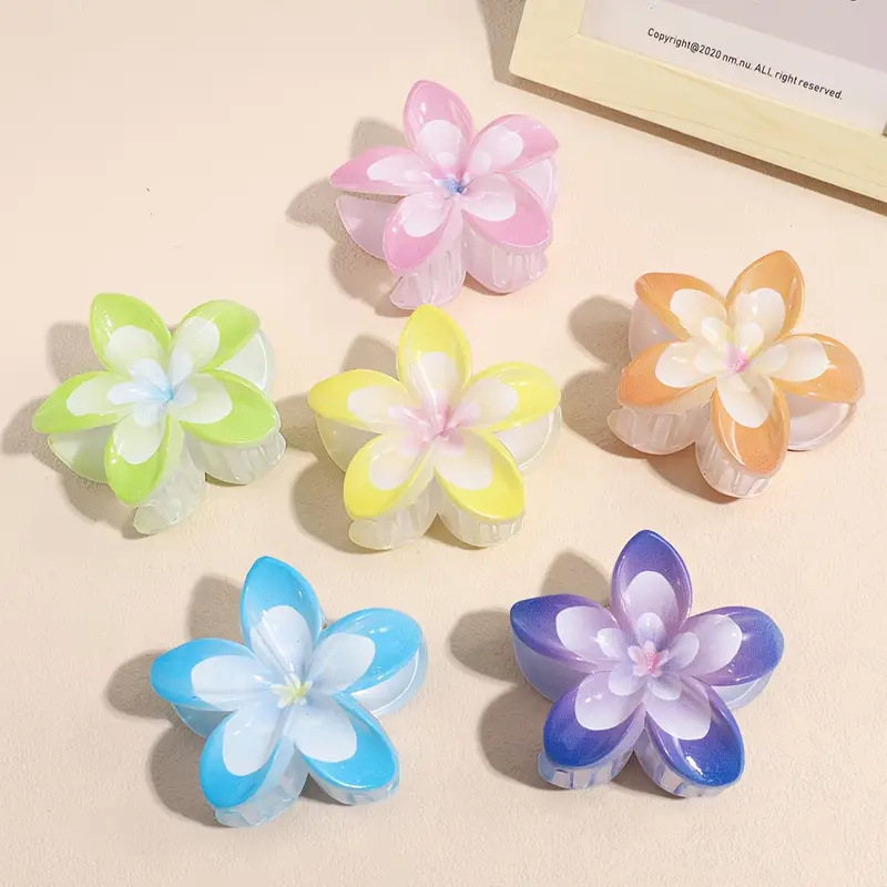 56g Weight Hair Clip, Hair Claws Hair Accessories Type 1 Piece Quantity Casual, Holiday, Daily Occasion Plastic Material Colorful, Horse, Fish, Shark, Egg, Plumeria Pattern All Seasons, Summer Season Women's Gender Elegant, Sweet, Pastoral Style Elegant Sweet Pastoral Women's Colorful Horse Fish Plastic Hair Clip Hair Claws 1
