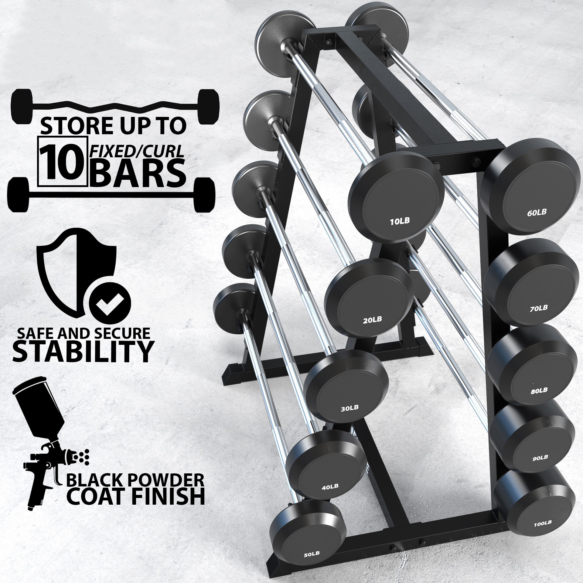 conjunto de levantamiento de barra fija barra comercial especial gimnasio barra de manivela integral barra de envoltura barra de barra