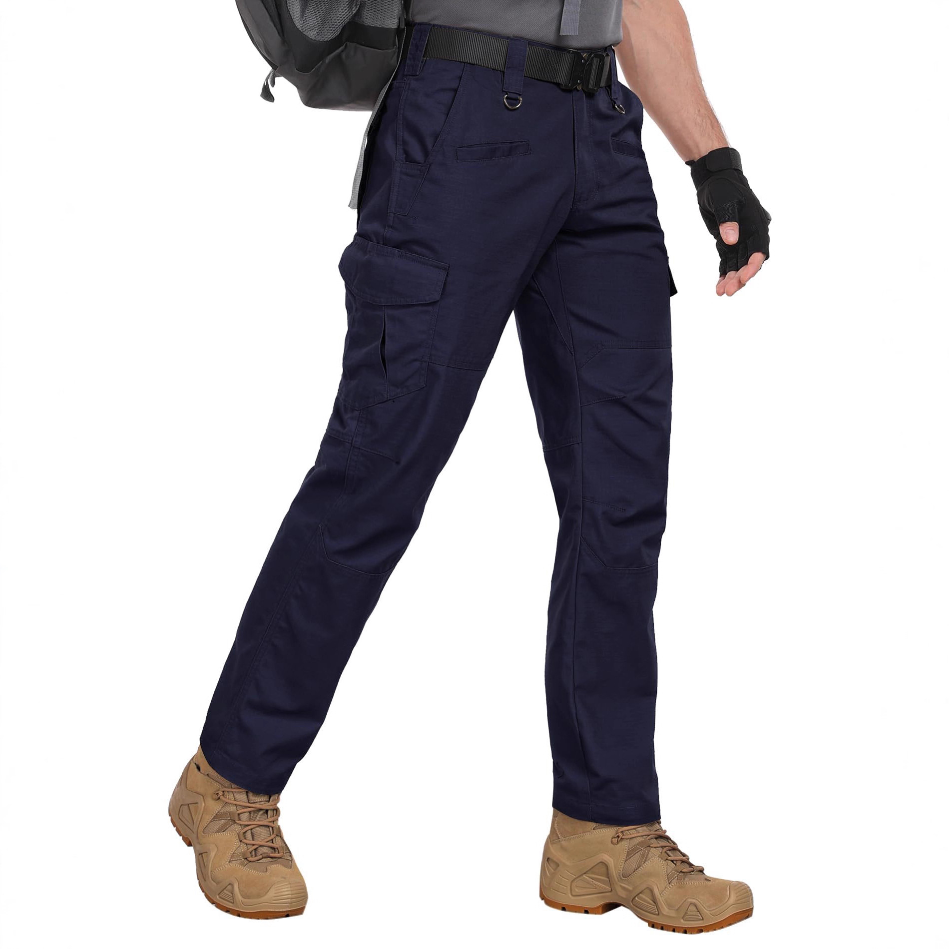 Cross-Border Popular Men's Cargo Pants, Tear-Resistant Waterproof Hiking Work Pants, Outdoor Multi-Pocket Military Tactical Pants
