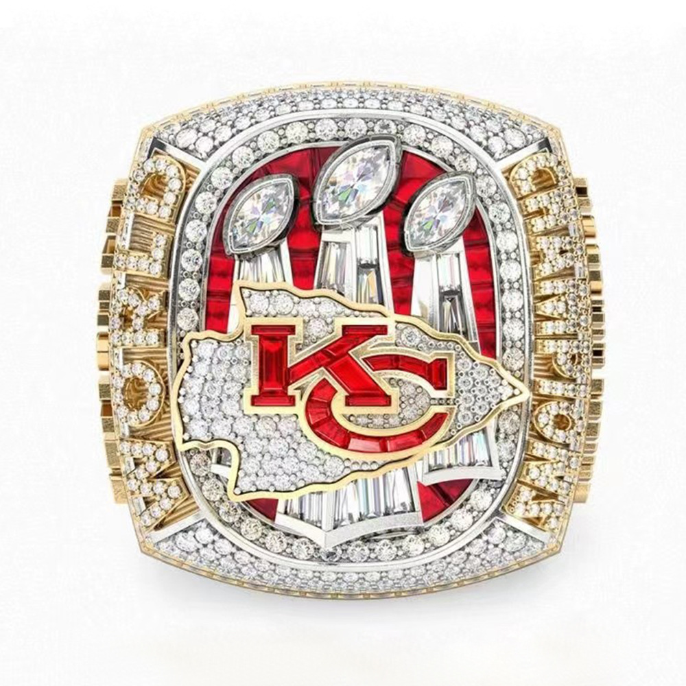117g Weight New Official - NFL 57 Th Super Bowl Kansas Chiefs Championship Ring